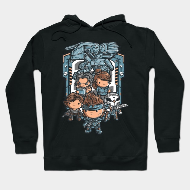 Metal Cute Solid Hoodie by jml2art